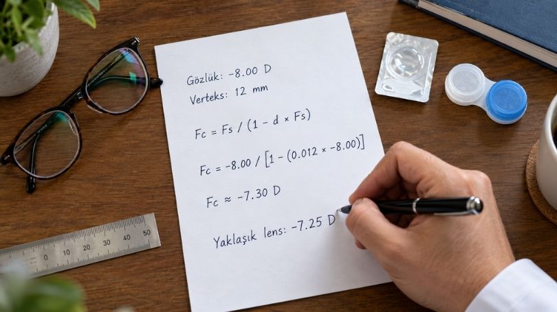 Gözlük Derecesi Lens Derecesine Nasıl Çevrilir? (Derece Dönüşüm Tablosu)